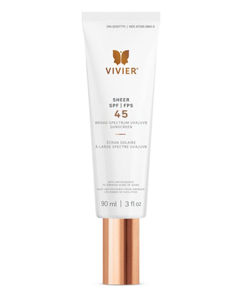 Écran solaire SHEER FPS 45 de Vivier – 90 ml